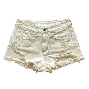 PacSun Light Yellow Mom Jean Shorts